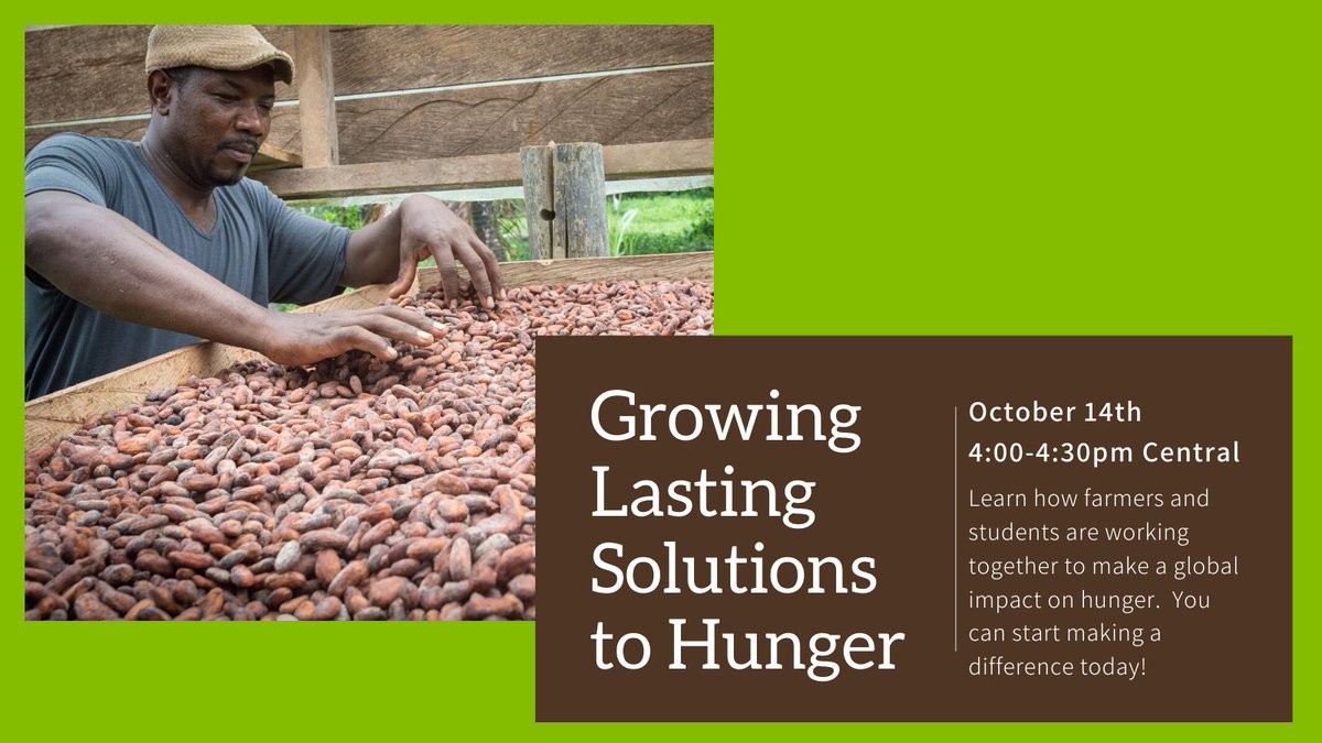 GrowHopeGlobly's tweet photo. Join us for our side event at #foodprize20 with @WorldFoodPrize  as we share a great model for high schools and  communities to grow lasting solutions to hunger.  Register here - https://t.co/KVVLfBHA8H https://t.co/YD1bsueDQz