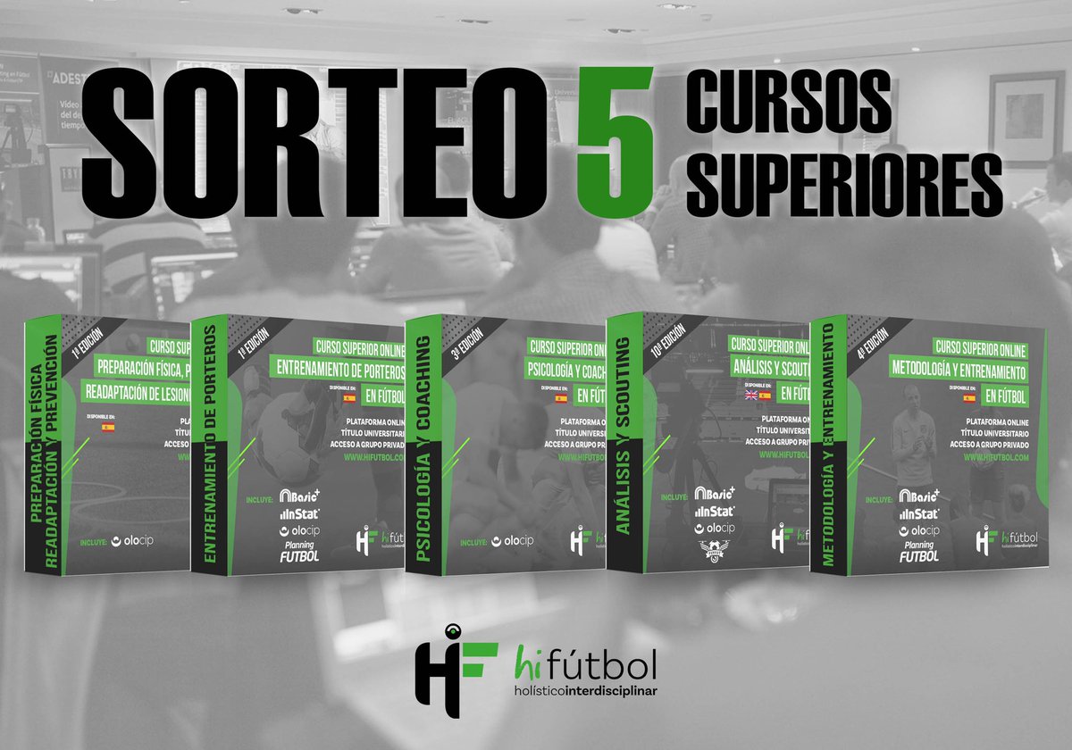 🔥SORTEO de 5 BECAS (1 por titulación) 🔥

ℹ️ ¿Cómo participar?
1. Síguenos
2. RT este tweet
3. Indica el curso que te gustaría hacer etiquetando a 2 amigos

🗓 TENÉIS HASTA EL 15 DE OCTUBRE PARA PARTICIPAR

¡Mucha suerte para todos/as!