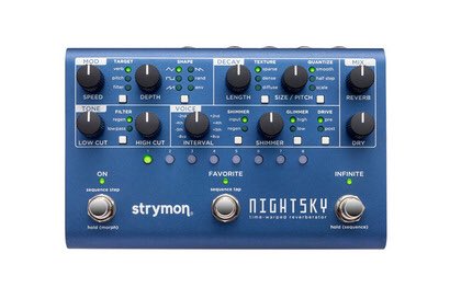 COMPASSJapan_'s tweet photo. 【機材・理論】

strymonからTime-Warped Reverberator.『Nightsky』登場‼️

シマーモードに定評のあるstrymonから最新のリバーブが発売されます🎉

従来のリバーブより更に多機能になっています😊

https://t.co/Bc9pROT6pB

#COMPASS
#機材・理論
#strymon https://t.co/1bW1sw14GP