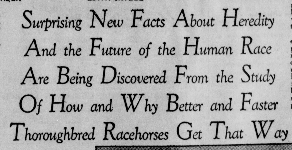 1) See this thread for concrete evidence of how Trump's touting of 'racehorse theory' is tied to eugenics  https://www.latimes.com/politics/story/2020-10-05/trump-debate-white-supremacy-racehorse-theory