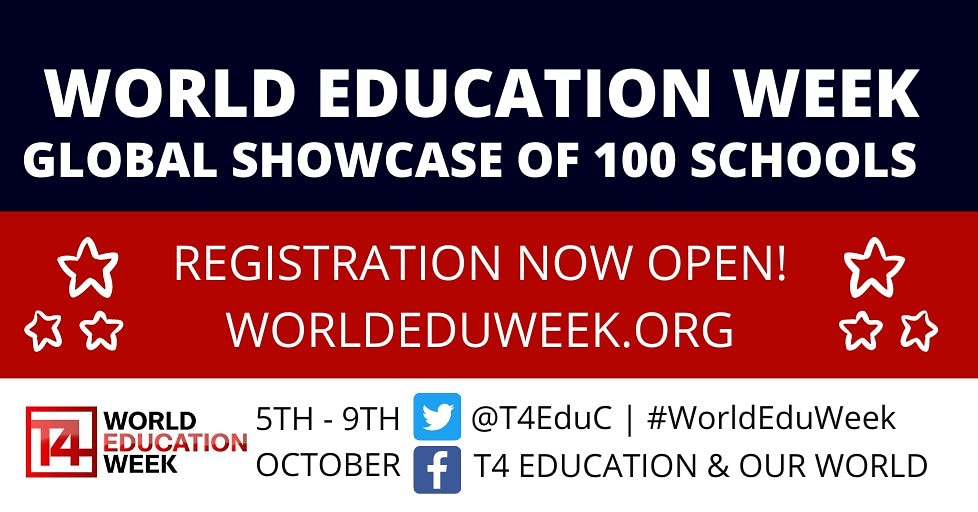 Spännande att kostnadsfritt kunna besöka skolor över hela världen! 🌍 #WorldEduWeek