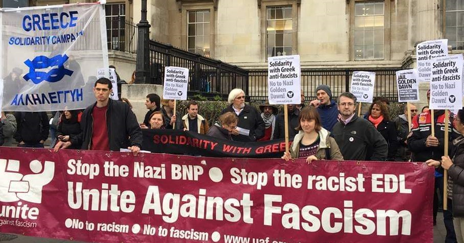 jeremycorbyn's tweet photo. Stand in solidarity with those fighting Golden Dawn, fascism and the far-right in Greece.

https://t.co/wN2YBJYtC2 https://t.co/wK4DYd8zwq