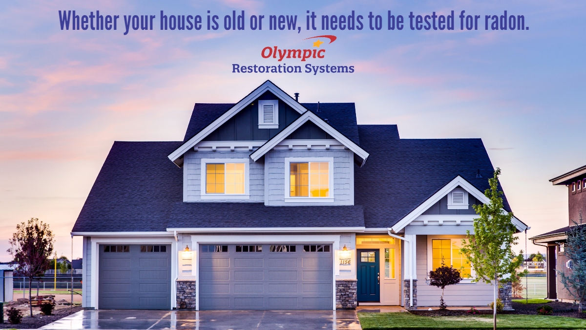 Any house, old or new, can have a cancer causing radon gas issue. To rid your home of this dangerous gas, call 1-888-756-5967, or visit us at olympicrestoration.com #nationalradondefense #olympicrestorationsystems