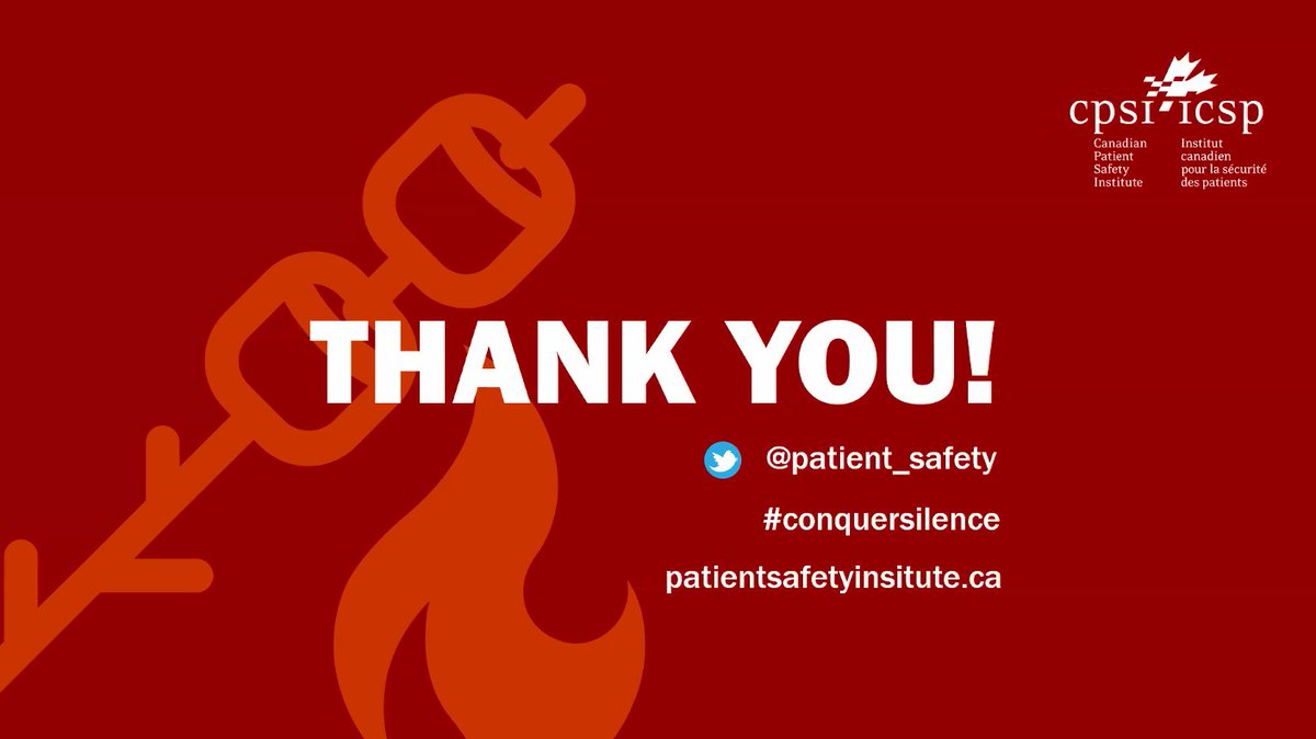 What a fantastic debate and discussion! A huge thank you to <a href="/maryannvmurray/">M Murray</a> &amp; Dr. Francois de Wet for leading our session. We want to hear from you! Canadian Patient Safety Week is coming up. Find out more at conquersilence.ca. @i4_2020 <a href="/tweetvandijk/">Marlies van Dijk (she/her)</a> #virtualhealth #i42020