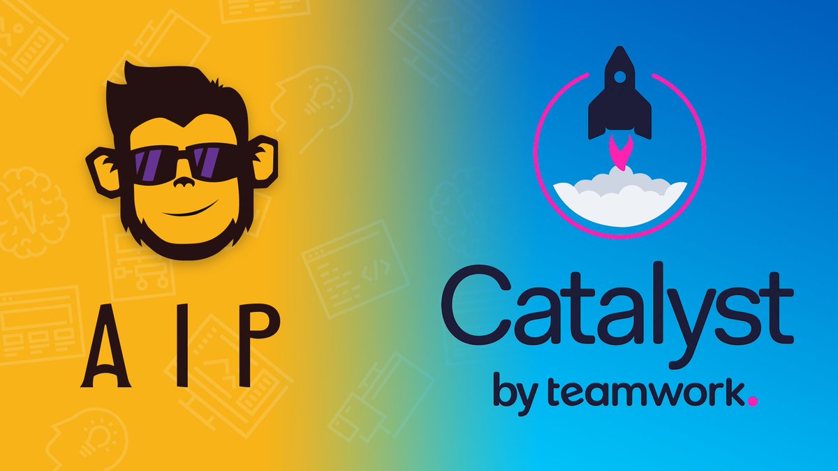 AIPTechnology's tweet image. We are really excited about scaling with the support of Teamwork Catalyst 2.0. Looking forward to getting insights and direction from a lot of talented people.