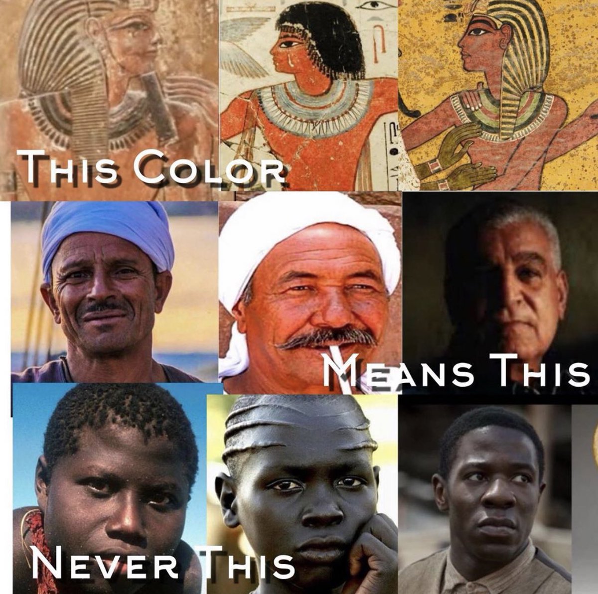 The 2nd thing that afrocentrists argue for, is that Egyptians used a reddish brown colour (which they argue is a "shade of black" LOL)The majority of egyptians have variations of that skin tone, me included, but this is not what i am going to address anyway