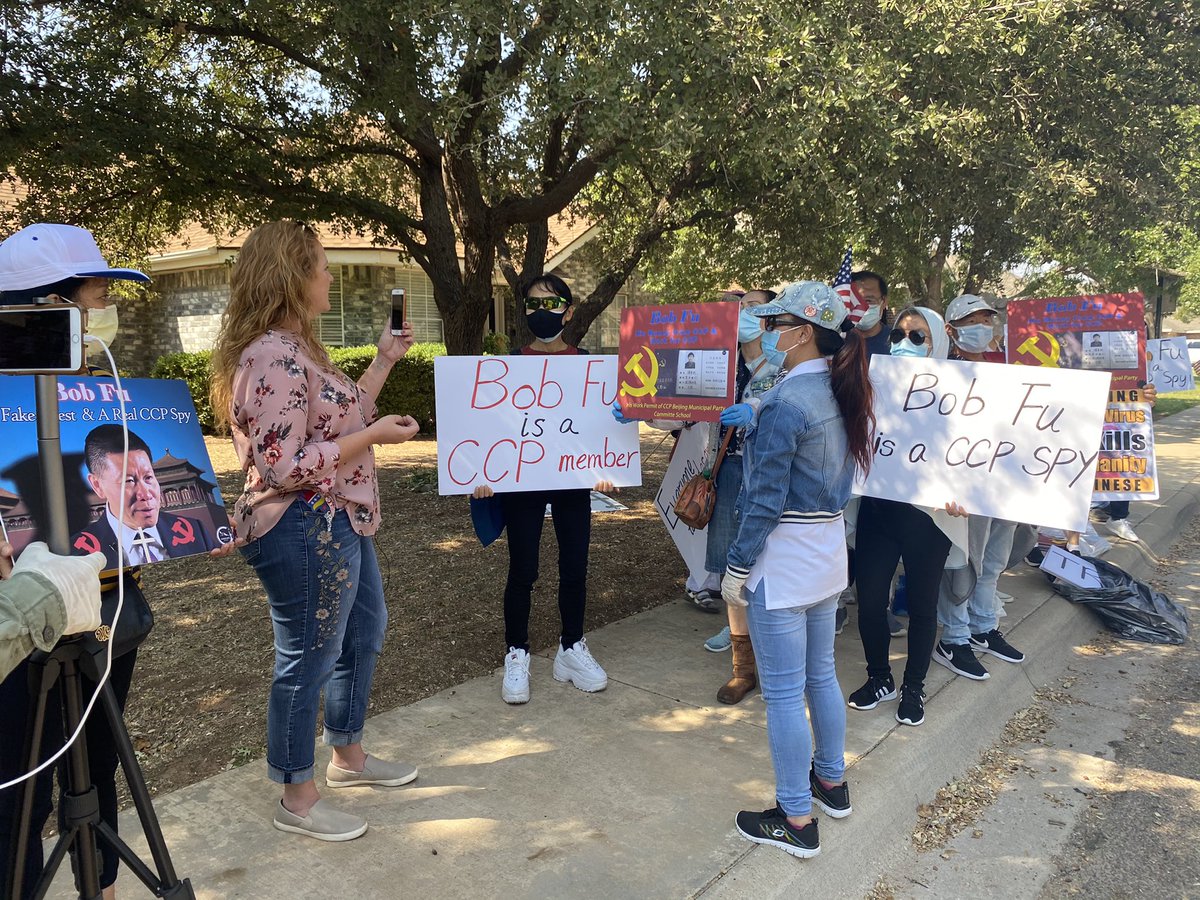 Protesters are back outside Bob Fu’s house today in Midland. As to what they’re protesting...well they believe Bob Fu is a Chinese spy. According to neighbors, local pastors and our Midland’s mayor, that’s not the case.