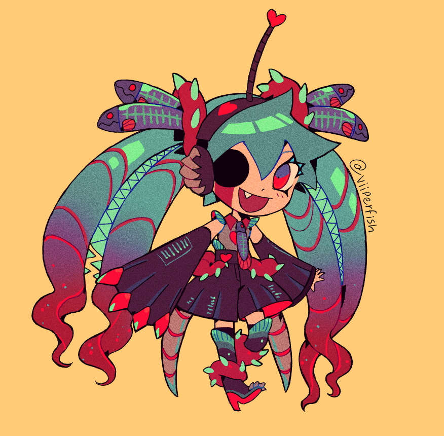 Viiperfish's tweet photo. I made,, a mikusona,, https://t.co/ROsNLm2qn7