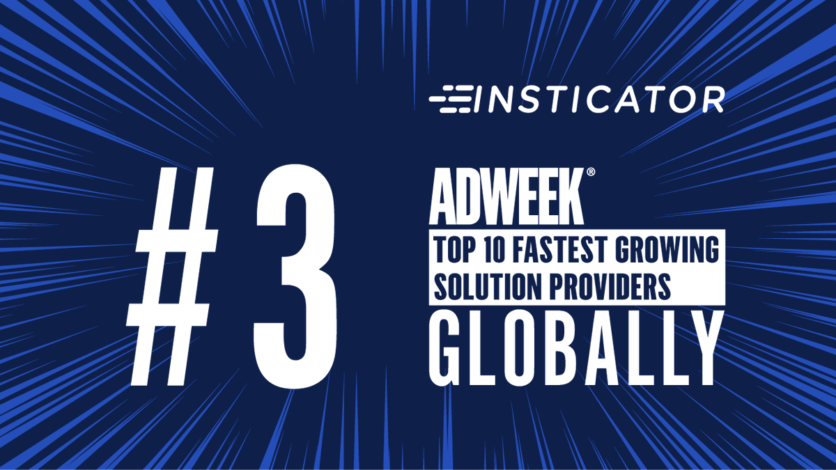 Onward and upward! 🚀 We're proud to be named one of the fastest-growing solution providers in the world by <a href="/Adweek/">ADWEEK</a>. Read more: prweb.com/releases/insti…