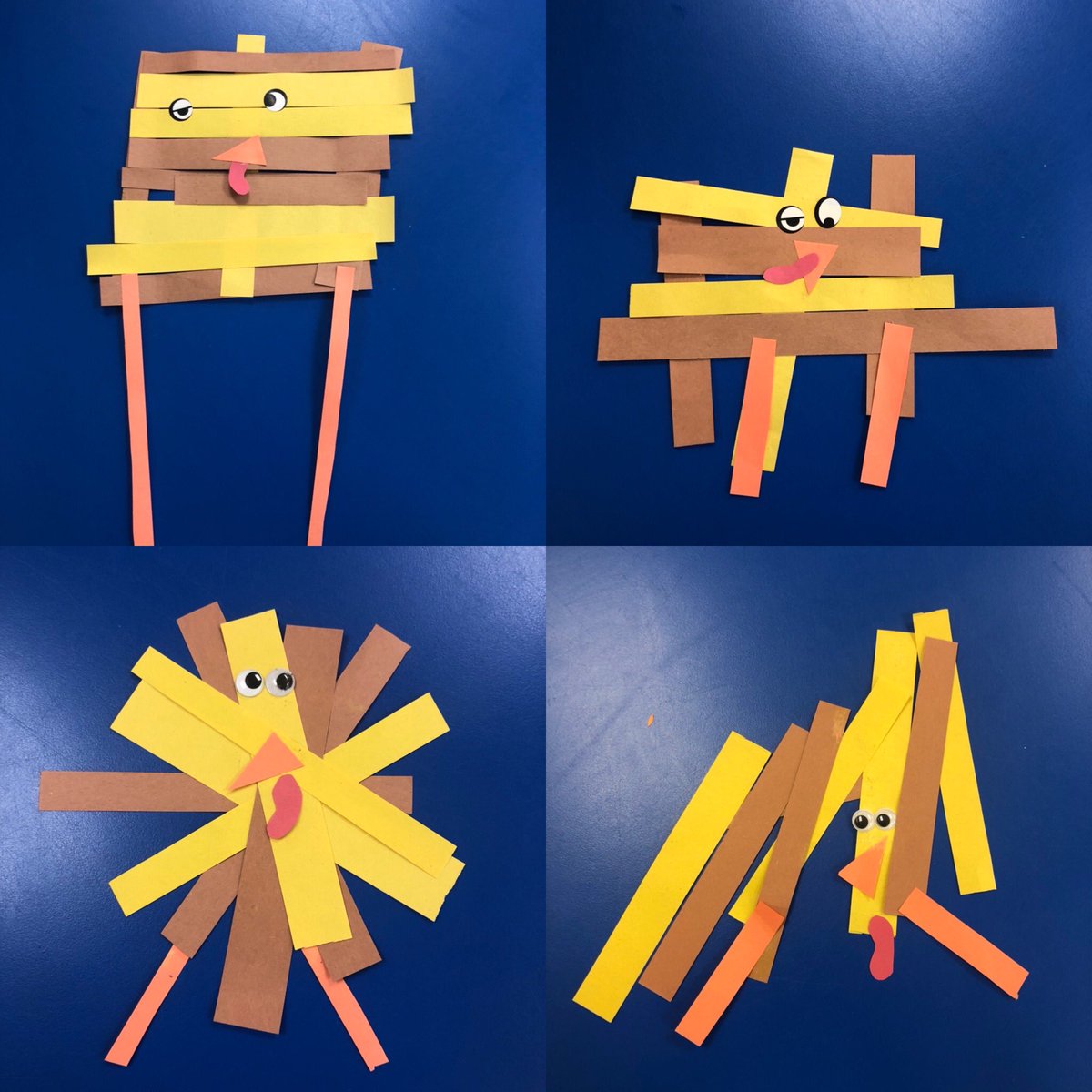 The kindergartens made some abstract turkey art today! @DrRThorntonPS <a href="/DDSBEarlyYears/">DDSB Early Years</a>