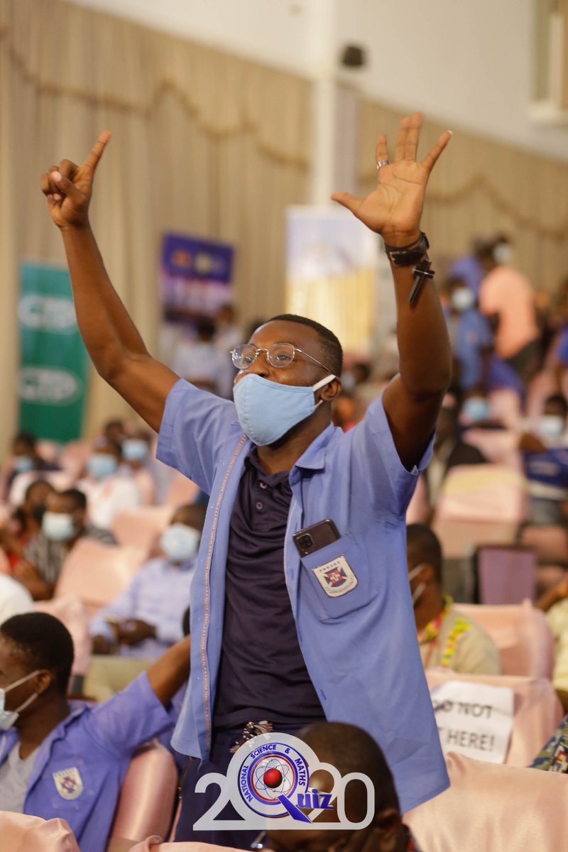 NSMQGhana's tweet photo. A bit of display, BLUUUUUUUUUEEEEEE 🔵🔵🔵

PRESEC, Legon secures a place in the final. 

#NSMQSemifinals #NSMQ2020 #Primetime https://t.co/KcIkratH6T