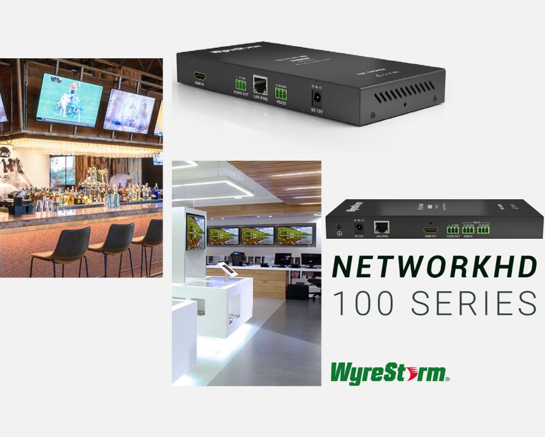 Wyrestorm's tweet image. Powered by H.264 encoding for a high quality, low bandwidth #AVoverIP solution, the #NetworkHD 100 Series removes the limitations of traditional fixed platform matrix systems, while offering significant cost savings for large scale deployments! Learn more: wyrestorm.com/products/AV-ov…