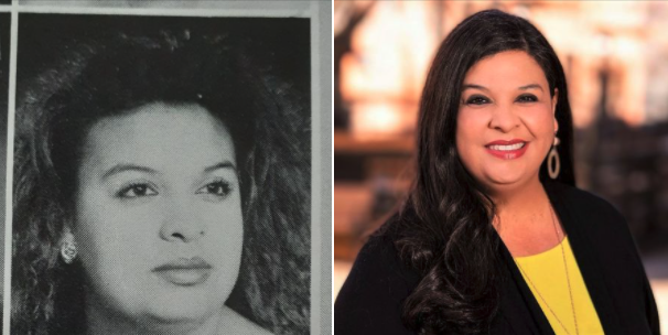 YsletaISD's tweet photo. #ThenAndNowTuesday during #AlumniWeek at YISD. Loved me some Aquanet, the white can. Rose Lucero,
Big Red Pride Class of 92. #LoyalForever https://t.co/iCZ5Ne6FIp