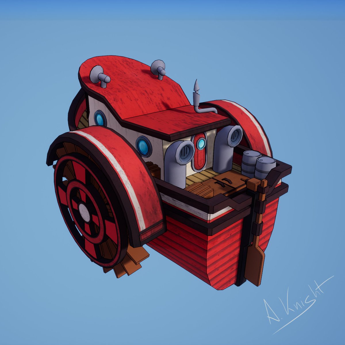 Artist_Knight3D's tweet photo. Different perspectives:
#3dmodeling #3dart #lowpoly #lowpolyart #games #gameart #gamedev #props #vehicles #digitalart #digital3d #cartoonart #cartoonstyle #stylized #environmentart #artforgame #videogames https://t.co/IAOxLkR7nX