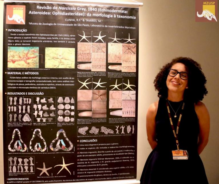 (1/6) Today we are highlighting Rosana Cunha   @rosannafcunha (She/her). She got her masters from the Museum of Zoology of the University of São Paulo  and is currently looking for Ph.D. programs in genomics, biogeography, and/or ecology of this group