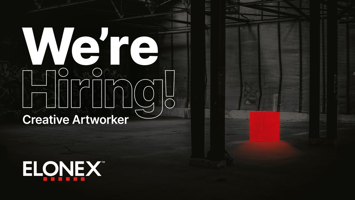 Job Alert! We're looking for a Creative Artworker to join our team in #Birmingham!  
Click: elonexoutdoormedia.co.uk/creative-artwo…

#BrumJobs #Design #Designer #Creative #Advertising