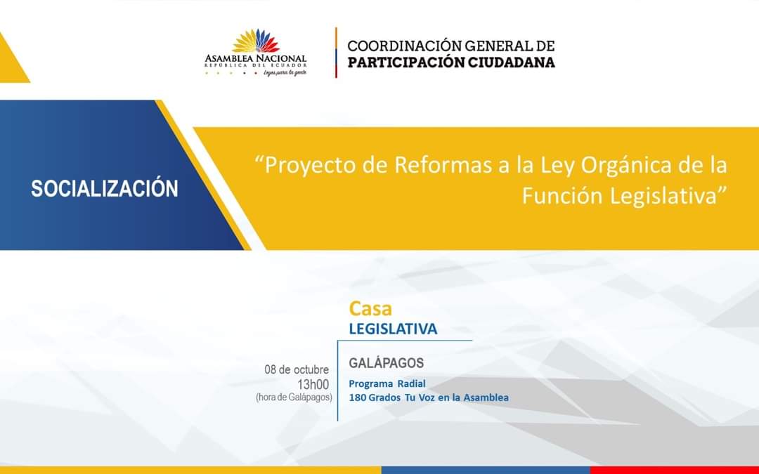#AgendaTerritorio
Damos a conocer la planificación de actividades de las Casas de la <a href="/AsambleaEcuador/">Asamblea Nacional</a>
¡Comunícate con nosotros y participa activamente en el quehacer legislativo! <a href="/cesarlitardo/">César Litardo</a> <a href="/csolorzano3/">César Solórzano</a> <a href="/DonosoEcuador/">Patricio Donoso</a> <a href="/anitabelenmarin/">Ana Belén Marín</a> <a href="/cambala_carlos/">Carlos Cambala</a> <a href="/CristinaReyesec/">Cristina Reyes Hidalgo</a>
