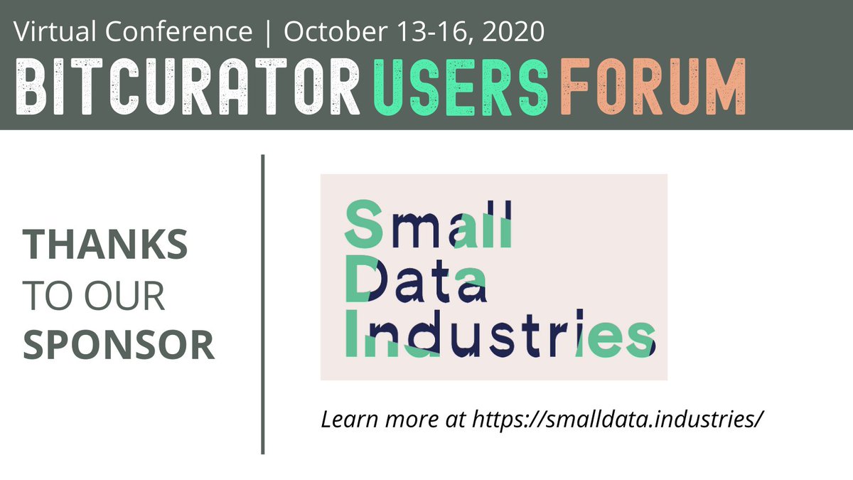 bitconsortium's tweet image. Tremendous thanks to #BUF20 sponsor @small_data_!

Small Data Industries safeguards the permanence and integrity of the world's artistic record by supporting and empowering people.

Learn more: smalldata.industries