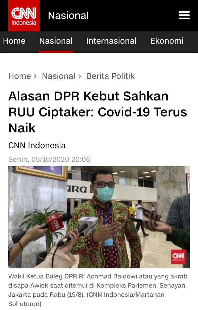 IceBear165's tweet photo. Alasan kebut RUU Ciptaker karena kopid terus naik, nah sekarang udah jadi UU, seminggu dari sekarang pasti ada berita kopid langsung turun, pertanyaan Ice Bear nanti, kok bisa ya kopid turun karena UU Ciptaker? 🤔 https://t.co/lTDzgA5zaA