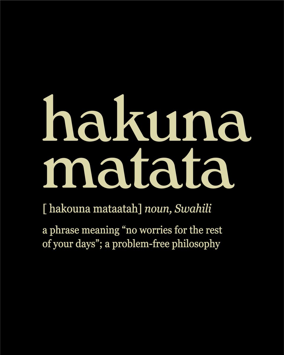 avarcapparel's tweet photo. #CreateWithAvarc

Hakuna Matata

Submitted by @glow_mj

'I like peace &amp; postivity that comes with knowing that God is on my side during storms. 

Hakuna matata means no worries. So through the stormy parts of life, have no worries because God will not let you slip! https://t.co/F4qBKQK4jS