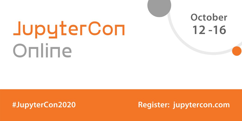 JupyterCon's tweet image. For #JupyterCon2020, we&apos;ve designed a unique online conference experience from the ground-up! Read more about the attendee experience here:

jupytercon.com/attendee-exper…
