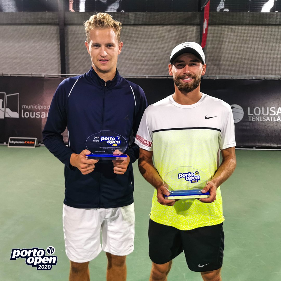 PortoOpen's tweet photo. Fabian Fallert e Johannes Haerteis foram os grandes campeões do Porto Open 2020, na variante de pares masculinos. 🏆 🏆

A dupla germânica superou os franceses Dan Added e Sadio Doumbia no confronto final, que decorreu no Complexo Desportivo de Lousada.

#portoopen2020 https://t.co/DZGJVmTdme