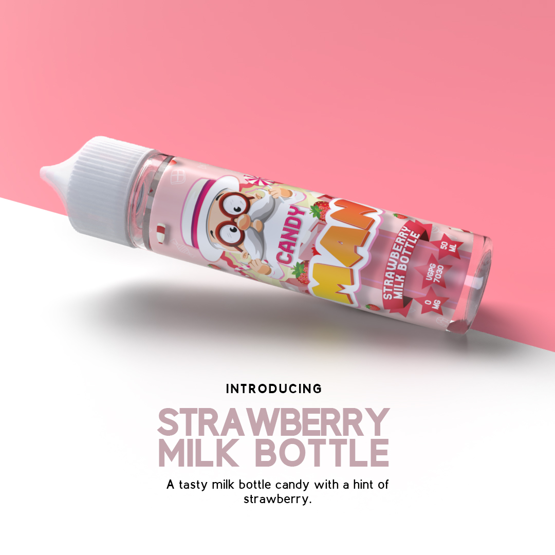 INTRODUCING THE NEW CANDY MAN RANGE BY MAN ELIQUID! STRAWBERRY MILK BOTTLE 🍓

A delicious fresh creamy milk flavour with hints of freshly picked strawberries blended to perfection!

maneliquid.com

#whostheman #maneliquid #candyman #eliquid #vape #vapers #vapetricks