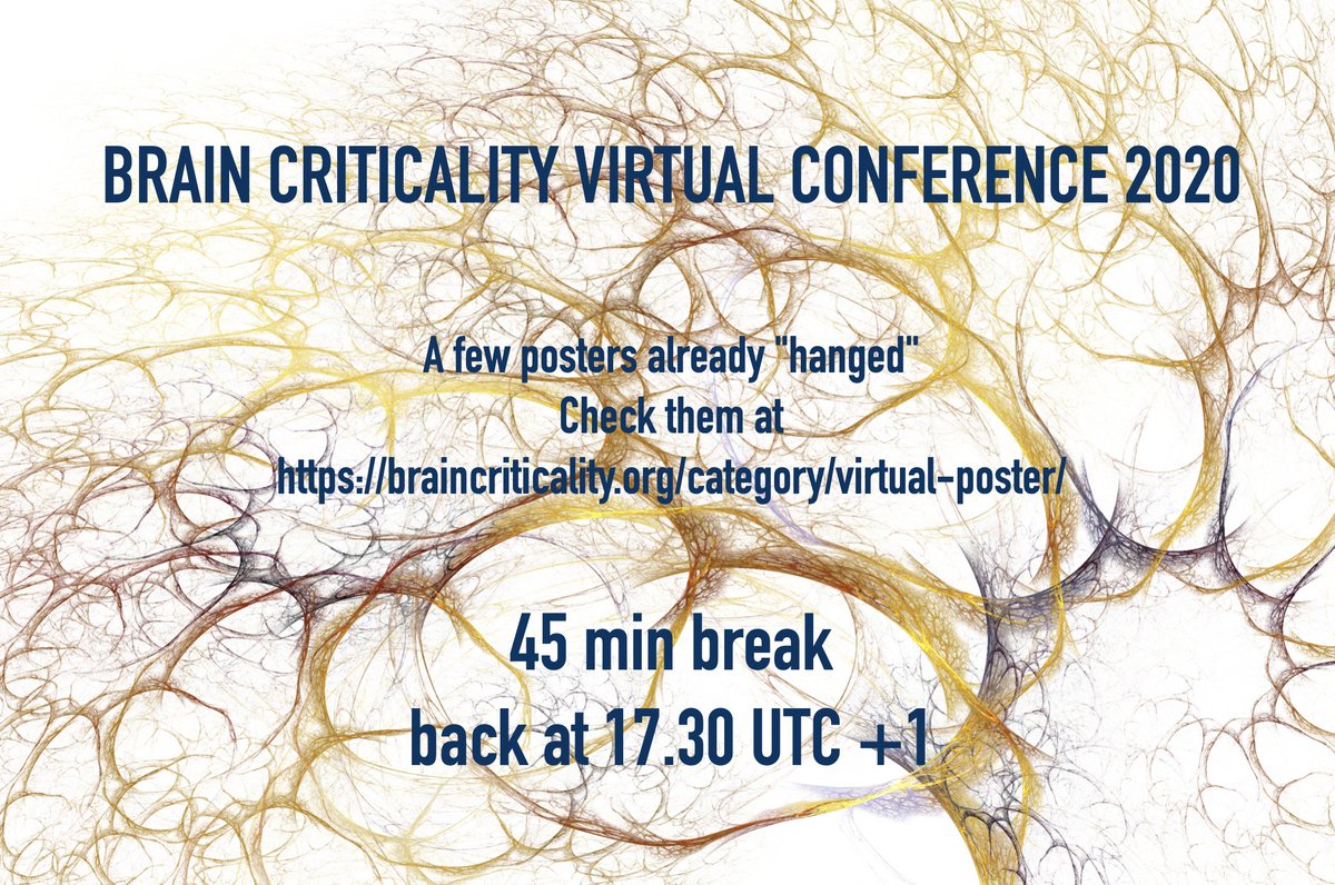 Now break. We are back at 17h30 London Time, Sidney 3h30 (+1d, good luck to the Australian spotlight presenter ;-), San Francisco 9h30. Next step: three spotlight presentations by Kanika Bansal <a href="/KaniBansal/">Kanika Bansal</a> , Daniel Korchinski <a href="/DanKorchinski/">Daniel Korchinski</a> and Joel Hochstetter <a href="/joelhaus31/">Joel Hochstetter</a>