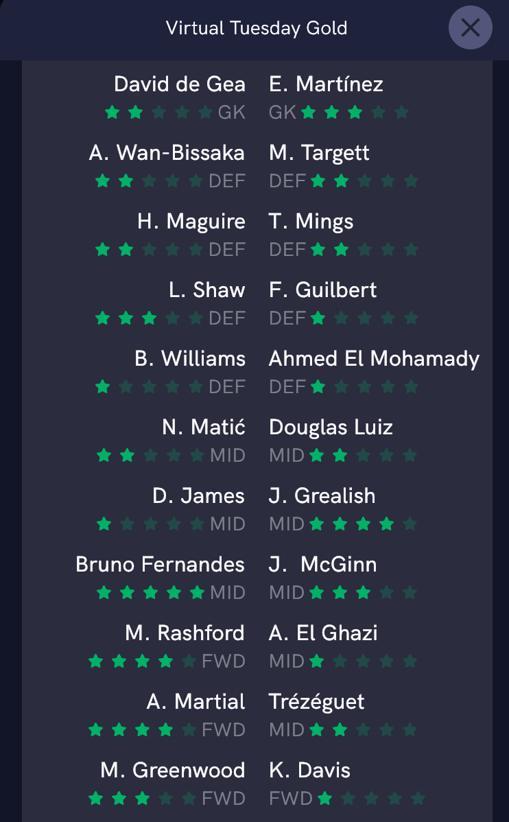 Footstock's tweet photo. 🚨 1hr until @ManUtd vs @AVFCOfficial on #VirtualTuesday🚨
Here’s the lineups, which you can see by clicking the ‘show lineups’ button on the tournament itself 👍
Please note you’ll need to head to the desktop version of the platform to watch the matches... https://t.co/j6fYe5vTMe