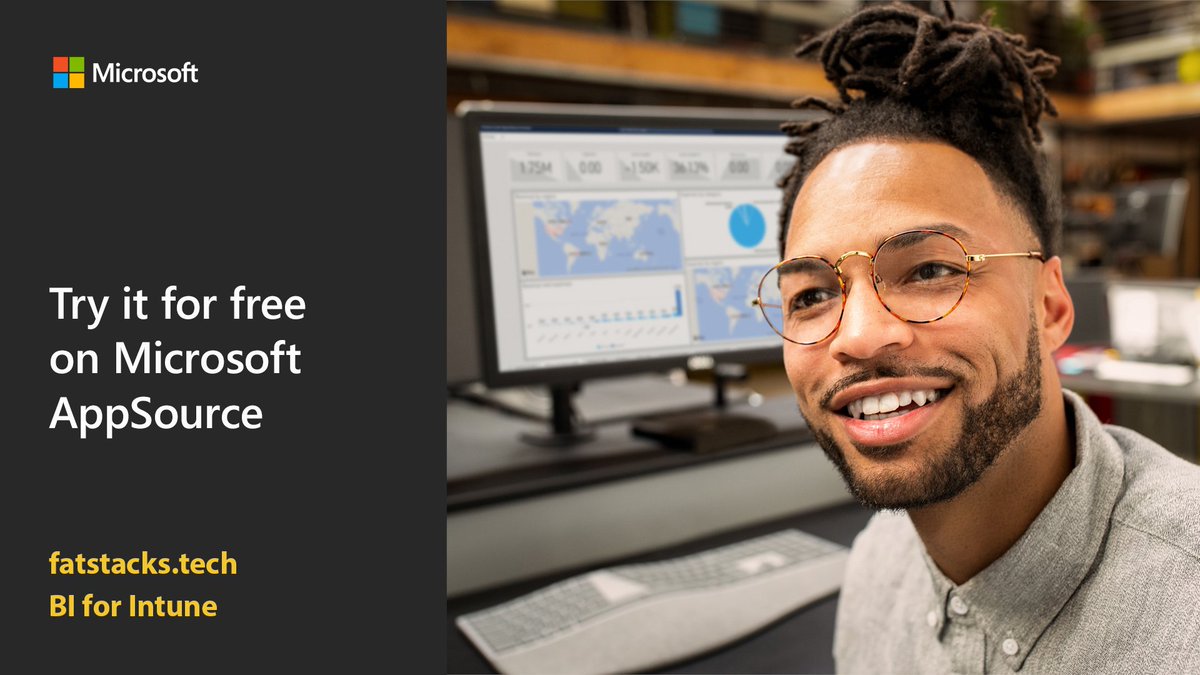 MSPowerBI's tweet image. Add reporting to Intune using customizable #PowerBI reports and dashboards with BI for Intune from @fatstacks_tech: msft.it/6012Tal7o #MSFTAppSource