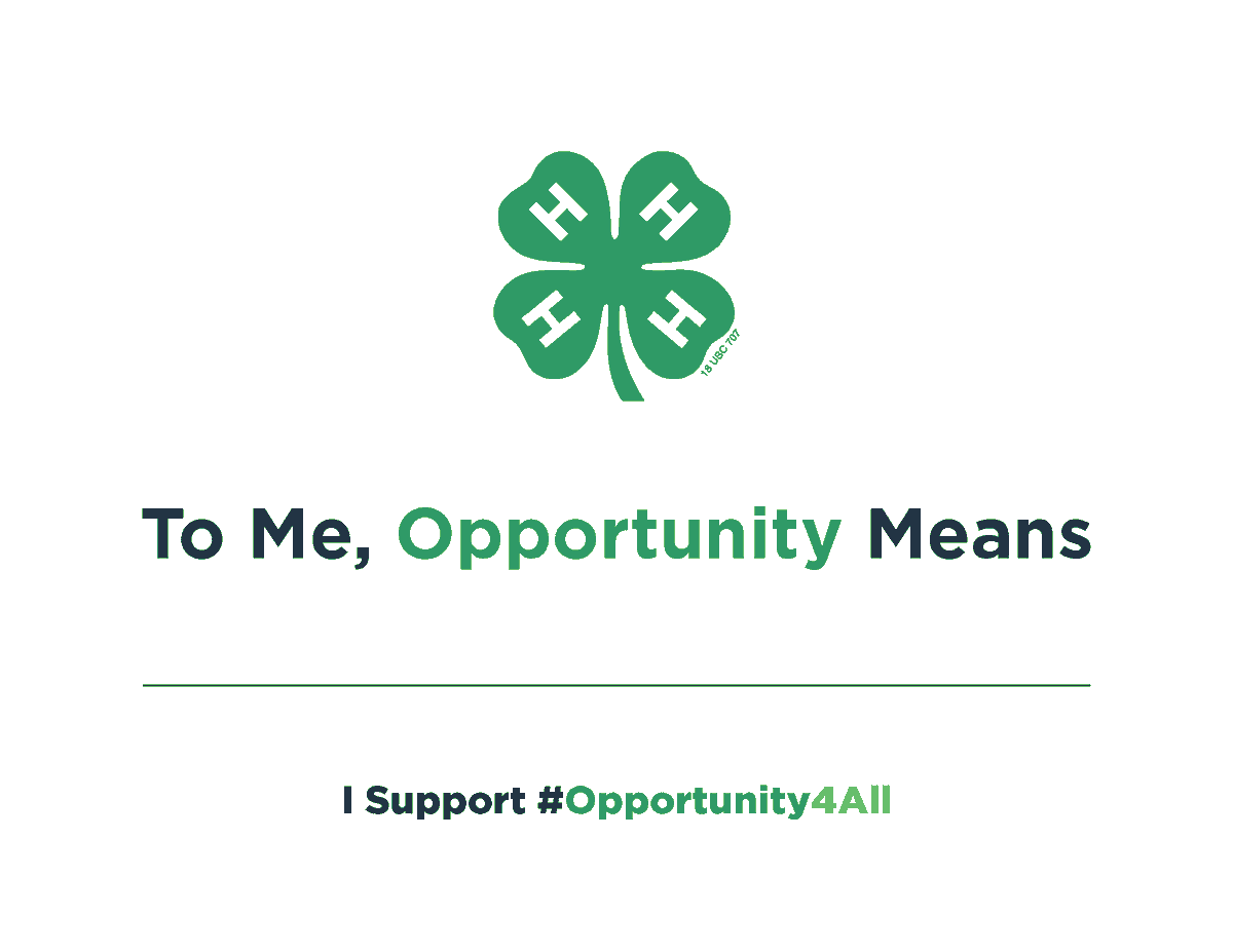 southcarolina4h's tweet photo. Show your 4-H pride and share what opportunity means to you by wearing green or the 4-H clover on Wednesday, October 7 for spirit day! Decorate an Opportunity4All sign and share your pictures on social media using the hashtag #Opportunity4All.
#SC4H #National4HWeek #4HGrown https://t.co/fi3SrIj6rQ