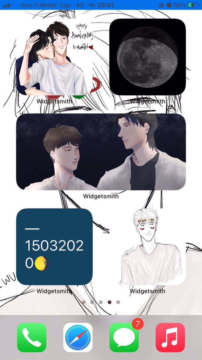 whalien_WU's tweet photo. [ howtoตั้งwidgetแบบคนคลั่งรัก

ถ้าพี่วาฬตั้งก็คงมีสักหน้าที่ตั้งแบบนี้แหละค่ะ😢💖] https://t.co/xjyJ42AvfR