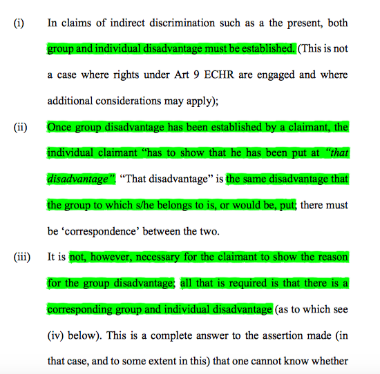 22/ And for those of you who are particularly fond of everything to do with Essop, I'll leave you as a treat with HHJ Tucker's 7 lessons from Essop on proof of disadvantage. One for certain to keep in the bank of quotes for indirect discrim claims.  #ukemplaw