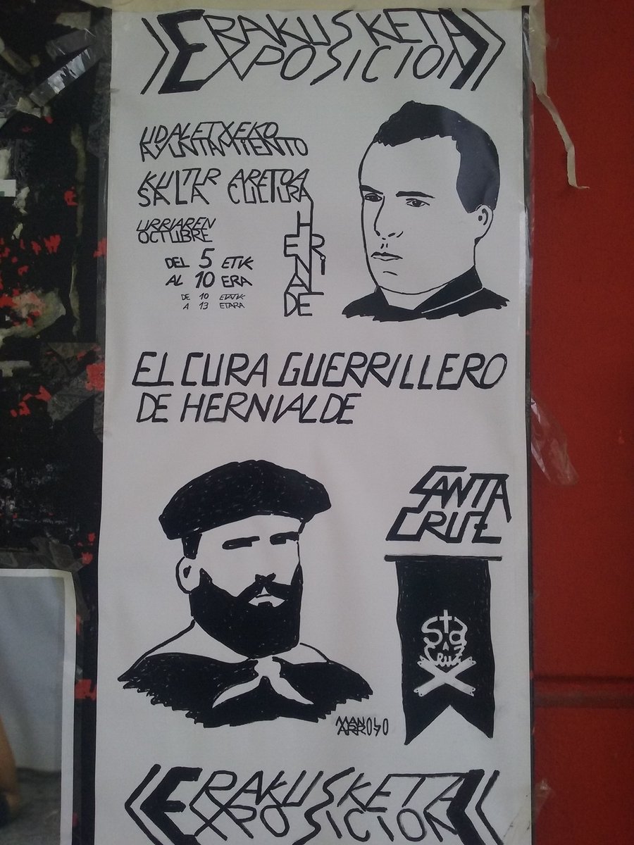 carlistasiempre's tweet photo. Exposición sobre el cura Santa Cruz en #Hernialde #Gipuzkoa.
#Carlismo #PartidoCarlista https://t.co/FntfbxU85G