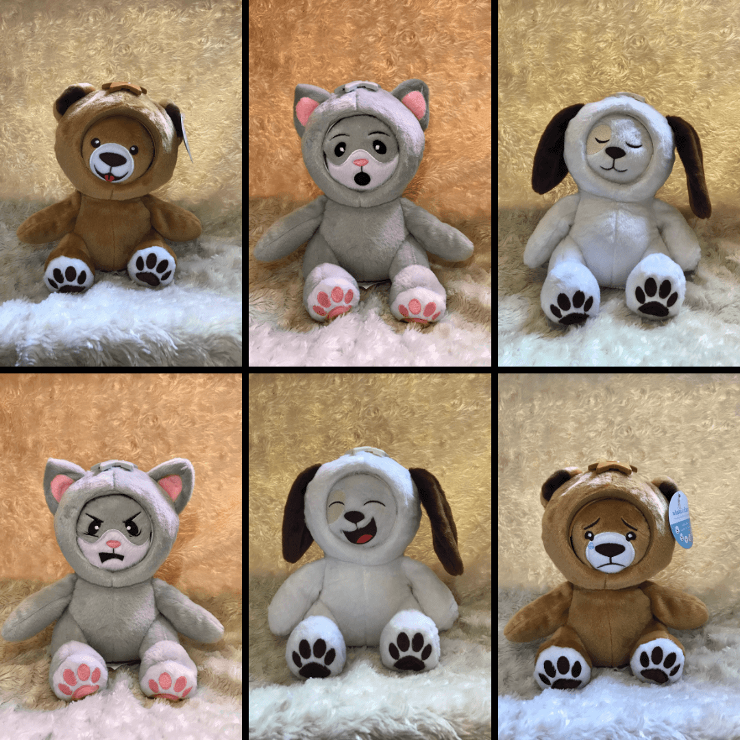 aarlreviews's tweet photo. The @WhatsitsfaceToy stuffed animals are amazing for kids as playtime and tools for therapy. These little guys have already started showing progress and it's only been a week!! 
Kitty- https://t.co/ysluH0Nv5v
Bear- https://t.co/qtwFZTwcp1
Puppy- https://t.co/hq05Jmtrcv https://t.co/hCVO70d0wf