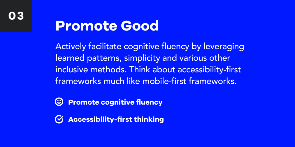 tucows's tweet photo. #MakingTheInternetBetter starts with a design thinking that puts accessibility first. See how the Tucows Design Team leverages the platinum rules to develop products that “Promote Good.” #DesignTips https://t.co/fPLrhkh0g0