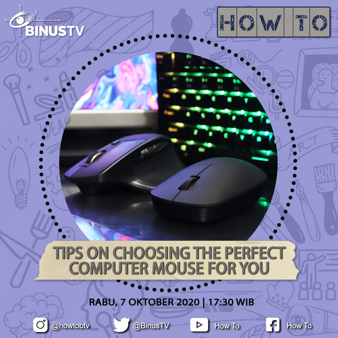Kebanyakan pengguna laptop ataupun komputer cenderung mengabaikan pemilihan mouse. Beli seadanya, kalau rusak bisa diganti lagi.
Smart viewers, mau tahu tips-tips pilih #computermouse #mousekomputer biar gak salah beli?
Cari tahu yuk dalam #HOWTO <a href="/BinusTV/">#IAmASmartViewer</a> binus.tv!