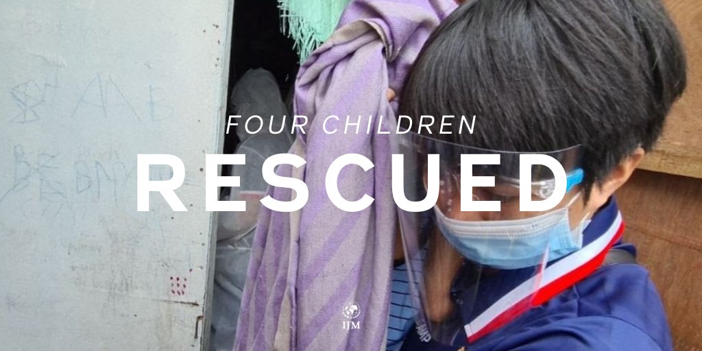 IJM's tweet image. #RESCUE - Four children have been rescued from #cybersextrafficking and a suspect arrested in the Philippines by the Philippine National Police! 

Read the news from the PNP-WCPC here: bit.ly/33wCvqm #EndOSEC #EndHumanTrafficking