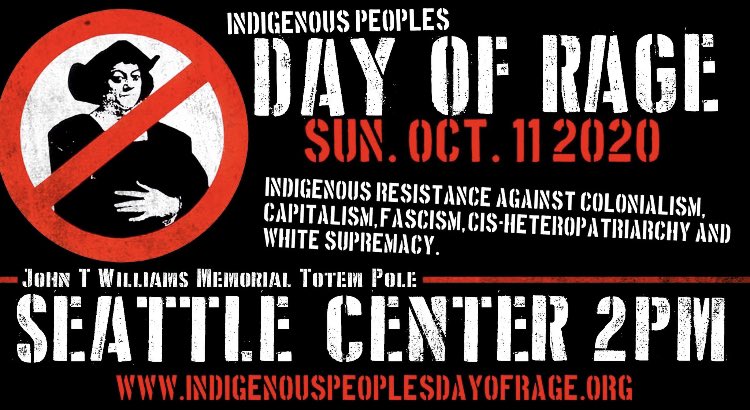 Show up this sunday in solidarity with our indigenous siblings, as always bloc up and bring your friends #seattleprotest #BlackLivesMatter #IndigenousLivesMatter