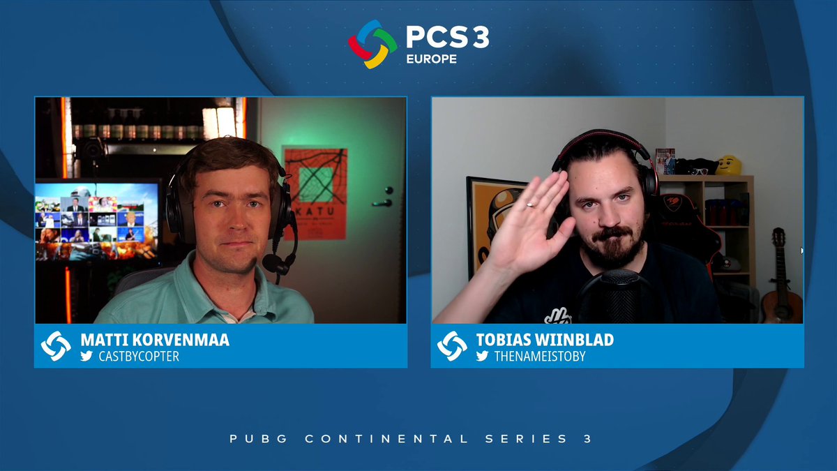 Here we go again! Day 2 from #PCS3 Open Qualifier - Round 4 - Group B is just about to start! 🔥

Which teams can fit into TOP 7 and get to CQ? Only 6 matches remaining..

📺 twitch.tv/starladder_pub…
🎙️ <a href="/CastByCopter/">Matti Korvenmaa</a> &amp; <a href="/TheNameIsToby/">TheNameIsToby🎙️</a>
🕖 NOW! ~ 19 CEST

#PUBG <a href="/PUBGEsports/">PUBG Esports</a>