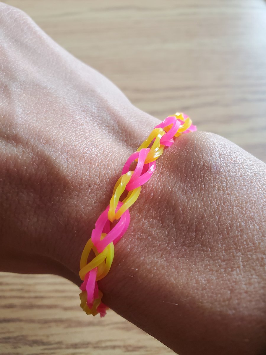 When your grade 1 student spends her indoor recess making you a bracelet,  you wear it with pride. #meltsmyheart