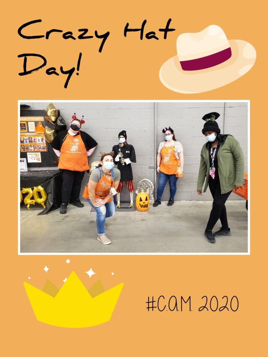 It's Crazy Hat Day at <a href="/homedepot6955/">CI Home Depot 6955</a>! #CAM2020