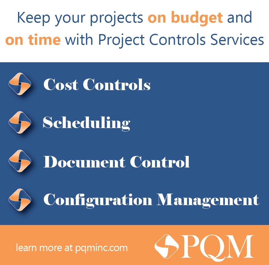 pqm_inc's tweet image. Learn more about our Project Controls Services at pqminc.com #qualitymanagement #projectcontrols #costcontrols #scheduling #documentcontrols #configurationmanagement