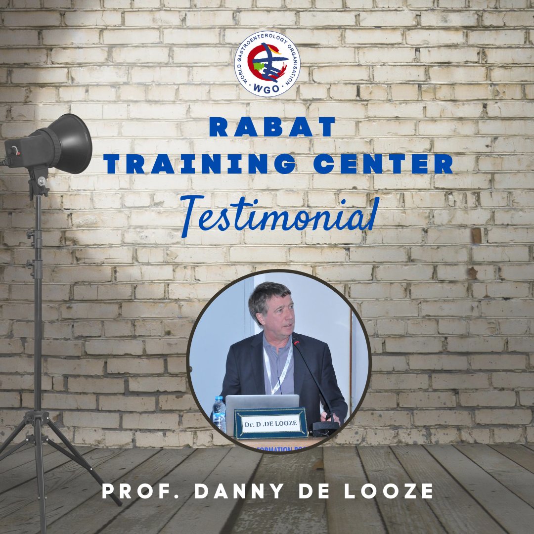 WorldGastroOrg's tweet image. Training Center Testimonial – Rabat. “This WGO center plays a crucial role in the formation and ongoing education of African gastroenterologists.” - Dr. Danny De Looze . Read more at:  ow.ly/vSxT50BALk2 #TCSpotlight #WGO