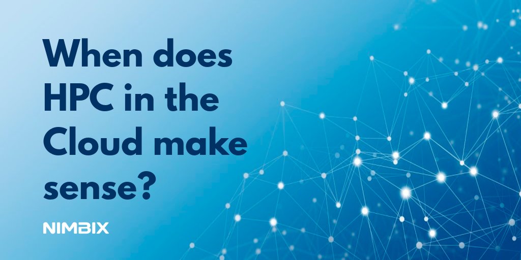 At what point should you deploy #HPC on the #cloud? Learn helpful tips you should consider before making a change. https://t.co/xc7em8oUwB https://t.co/jkDj9q3alb