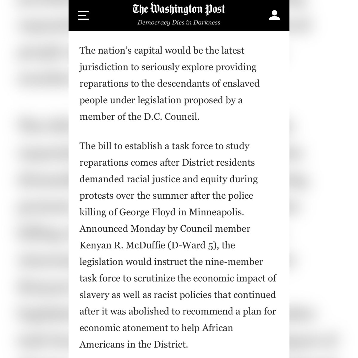 DrHBCU's tweet photo. This work we are doing is too important not to share. Blessed to work with a CM advancing true racial equity.
Story here ππΎ https://t.co/SoyWwfj2w0 #racialequity #DCreparations #paywhatyouowe https://t.co/9DTKz1irvn