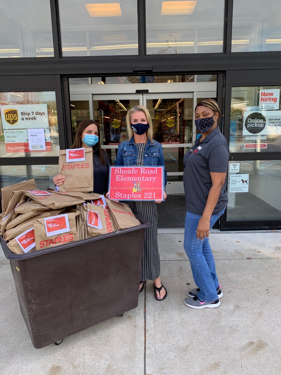 Huge thank you to <a href="/StaplesStores/">Staples</a> in Wappingers (store 221) for the school supply donations for Sheafe Road!! Our kids are ready to learn!!  <a href="/sheaferoadrocks/">@SheafeRoadRocks</a> <a href="/WCSDEmpowers/">WCSDEmpowers</a>