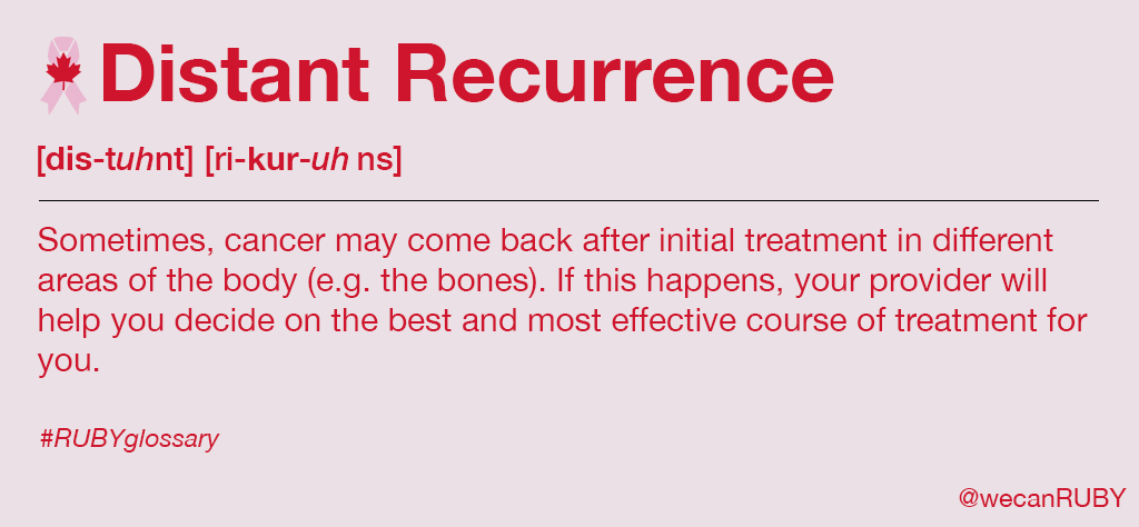 wecanruby's tweet image. Did you know there&apos;s different types of recurrence? Today we&apos;re defining distant recurrence. #ABCsofBCA #RUBYglossary #wecanRUBY