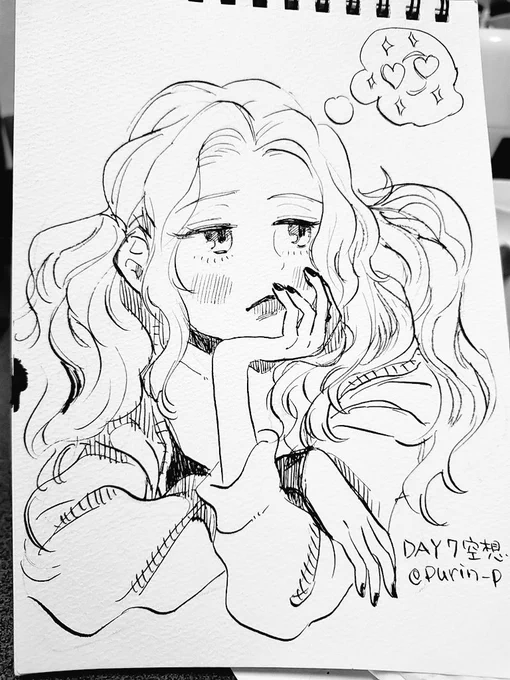 day 7: Fancy(空想)#Inktober #Inktober2020 