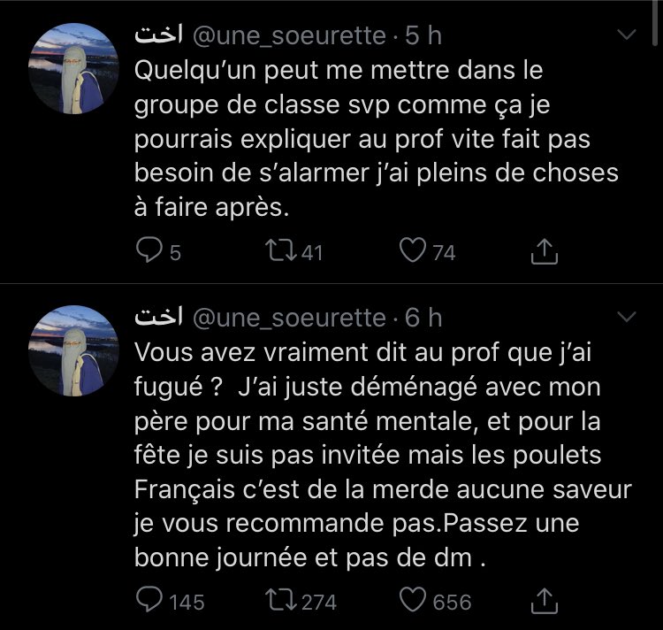  Ensuite, on va analyser ses messages bizarres, il y a deux cas de figures :A) Parfois, l’individu derrière le compte essaye de nous faire croire que le père a pris possession du compte et que donc la situation est grave